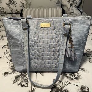 Brahmin Melbourne Asher Chambray in Sky Blue